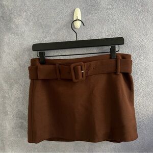 Express Low Rise Twill Belted Mini Skort (NWT) • Size: 2